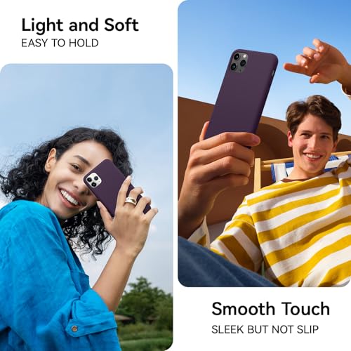 AOTESIER Compatible with iPhone 11 Pro Max Cases, Premium Silicone [Military Drop Protection] Slim Shockproof Phone Case for iPhone 11 Pro Max, 6.5 inch, Deep Purple by AOTESIER - Used condition - US$5.54