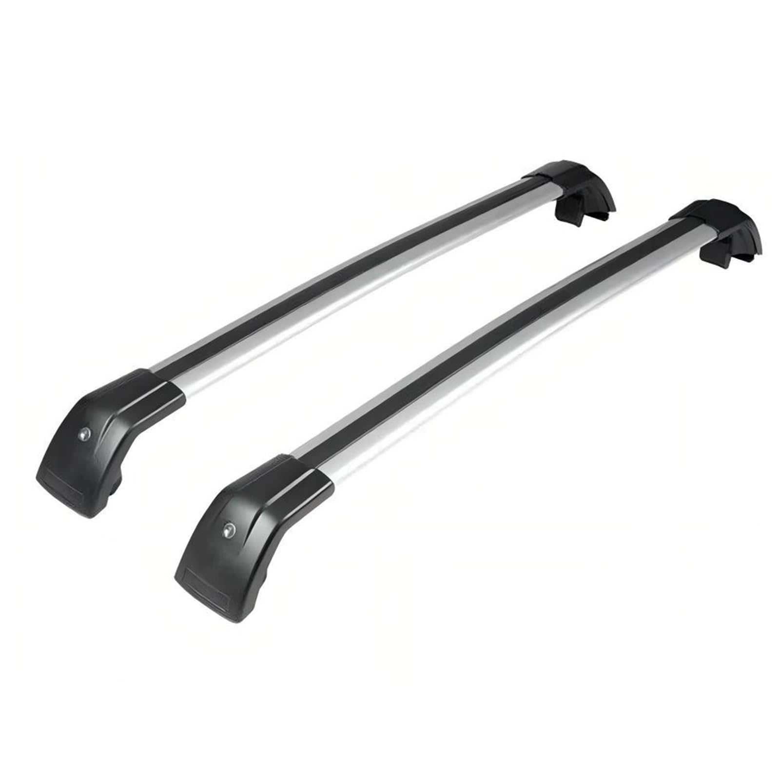 2PCS Cross Bar Roof Rail Rack Lockable Ajustable Fits Compatible for Toyota Fortuner 2016-2025 Cargo Bars Black and Silver