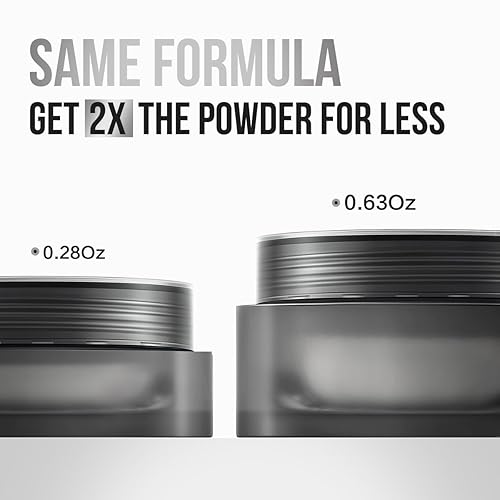 Miniatura 5 de CARSLAN Polvo facial suelto impermeable de control de aceite, polvo fijador de polvo translúcido, polvo de acabado mate sin brillo, maquillaje en