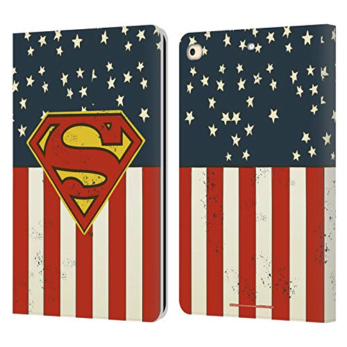 Étui en cuir iPad 9.7 finition premium motif Superman protection intégrale DC Comics