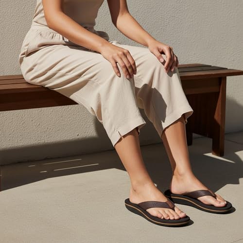 Image of AEROTHOTIC Beach Sandals for Woman Non Slip Flip Flops Quick Dry Slippers