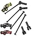 Front Rear Drive Shaft Upgrades Part for ARRMA Mojave 6S BLXï¼Œ#45 Hardened Steel Front & Rear CVD Universal Joints/Wheel AXLE & DOGBONE for 1/7 ARRMA Mojave 6S V2 4WD Desert Short Truck 4pcsï¼ˆBlackï¼‰