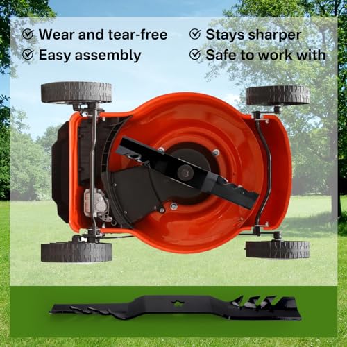 superbobi Lâminas de jacaré Oregon G3 95-605 para Husqvarna de 137.2 cm YTH24V54 (conjunto de 3)