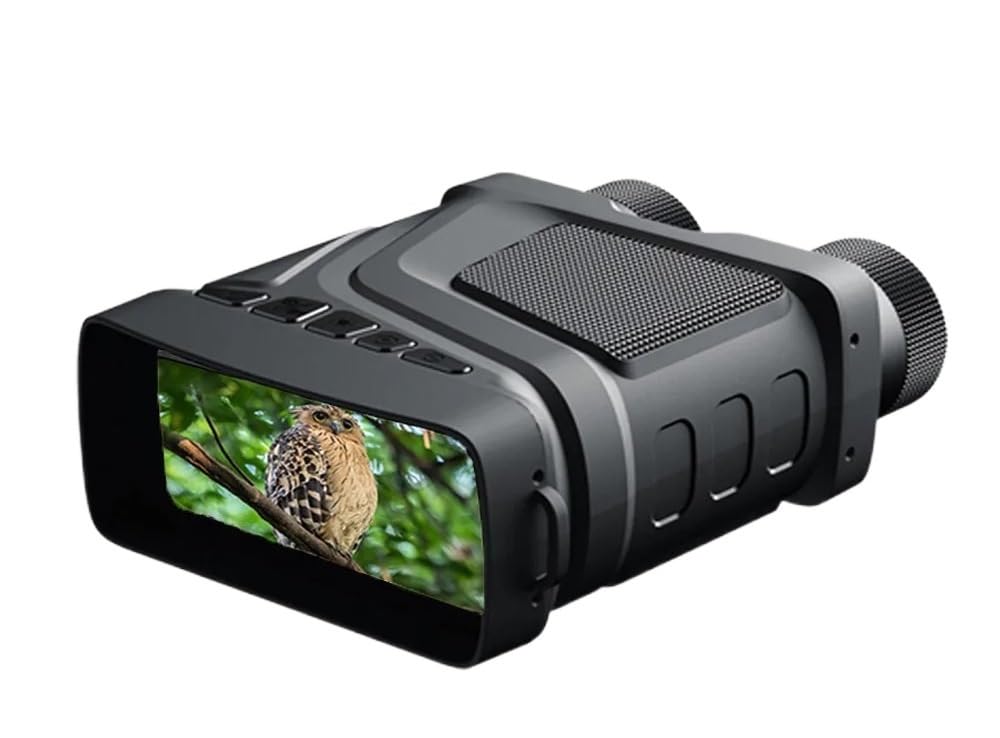 Gogle Nocne, Lornetka R12 urządzenie noktowizyjne akumulator 6W 850nm podczerwień 1080P HD 5X Zoom cyfrowy teleskop myśliwski zdjęcie nagrywanie wideo Urządzenie Noktowizyjne