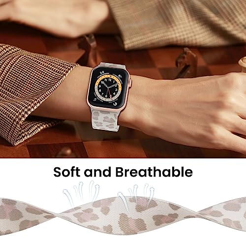 Image of Delidigi Stretchy Bands Compatible for Apple Watch Band Women 40mm 38mm 41mm 42mm 44mm 45mm 46mm 49mm, Nylon Braided Straps for iWatch Series 11 10 9 8 7 6 SE 5 4 3 Ultra 3 2 1