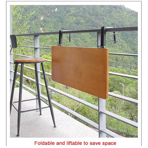 Table de terrasse toutes saisons pliante et réglable blanche 60x35 - 4