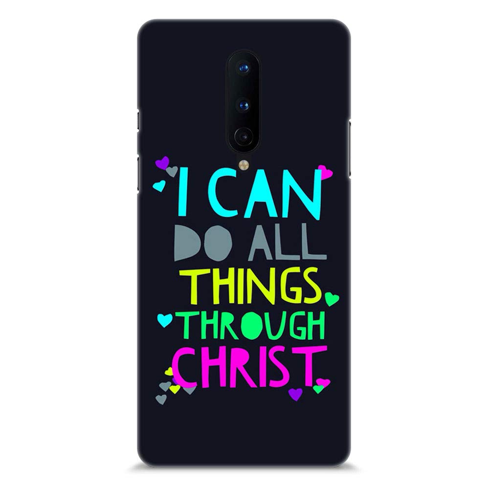 chiraiyaaI can do All Things Through Christ Designer Printed Premium Back Cover Case for OnePlus 8