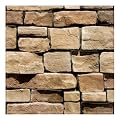 Commomy 3D Faux Stone Wall Panel Peel and Stick Wall Tiles - Fake Stone Wall Sticker 10 Pcs of 11.8" x 11.8" Thin Ultralight PVC Rock Wall Covering Kitchen Backsplash,Living Room,Interior Wall Decor