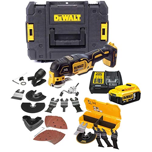Outil multifonctions 18V XR (1x5,0 Ah) 32 Accessoires dans coffret T-STAK - Dewalt DCS355P1