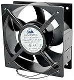 P2207HBL PROFANTEC Axial Fan, Electric Control Cabinet Cooling Fan AC230V 0.3/0.46A 50/60Hz, 2-Wire Thermal Protected Cooling Fan P2207HBL 208x208x72mm