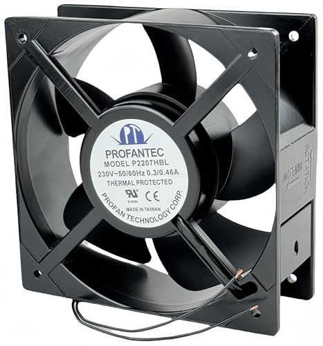 Ventilador para evitar sobrecalentamiento en armarios eléctricos P2207HBL AC230V de 208mm