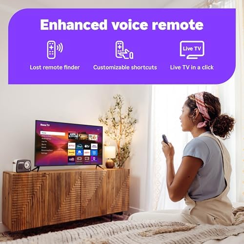 Roku 65-Inch Smart TV - Plus Series, 4K QLED Mini-LED TV - RokuTV (Renewed) — view 3