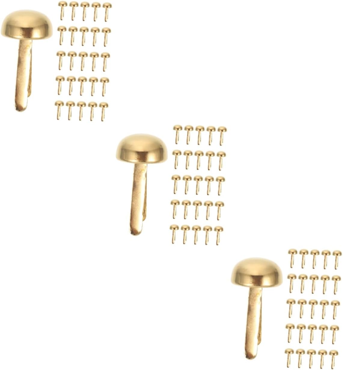 300pcs Brads Fasteners for Paper Crafts Craft Nails for Scrapbooking Wear-resistant Decorative for Handmade Cards and Projects