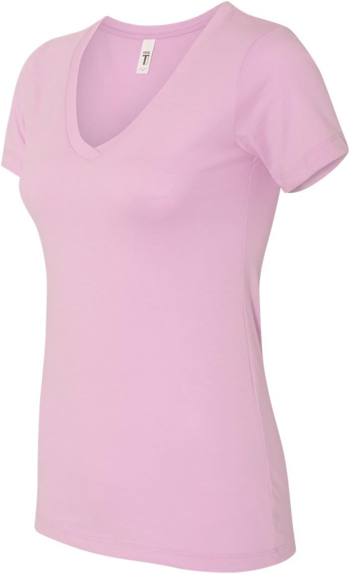 Next Level Womens Ideal V-Neck Tee (N1540) White l : Clothing, Shoes & Jewelry