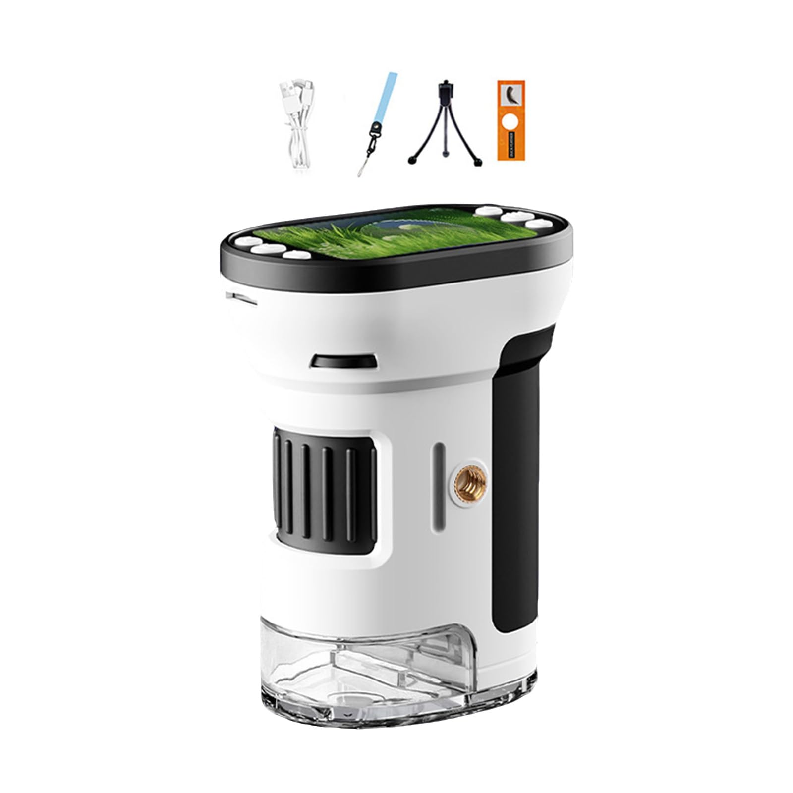 Fromceo 2Inch 1000X Digital Microscope For Kids Portable Magnifier Camera And Builtin Led Lighting Systems Digital Magnifier Handheld