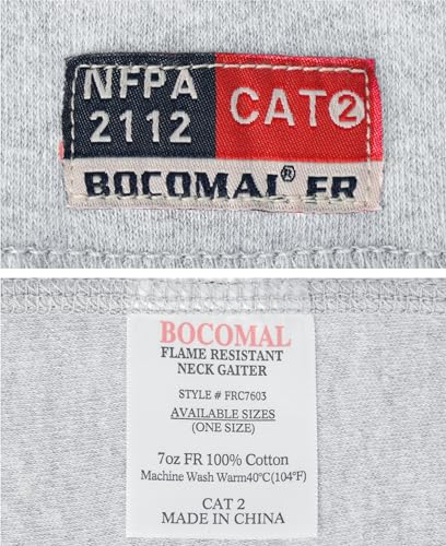 Image of BOCOMAL FR Neck Gaiters Face Mask 7oz Mightweight Flame Resistant Welding Hood NFPA2112 CAT2
