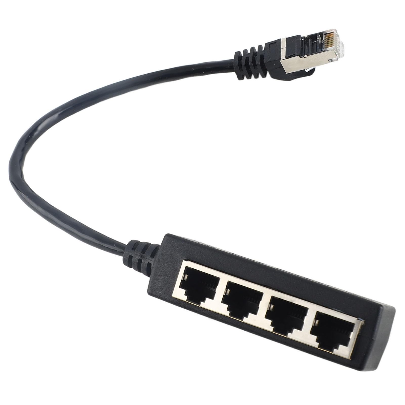 Fafeicy Doubleur RJ45 Multiprise Ethernet Splitter 1 à 4 Port Répartiteur Câble Ethernet pour Réseau Stable Compatible Routeur PC TV