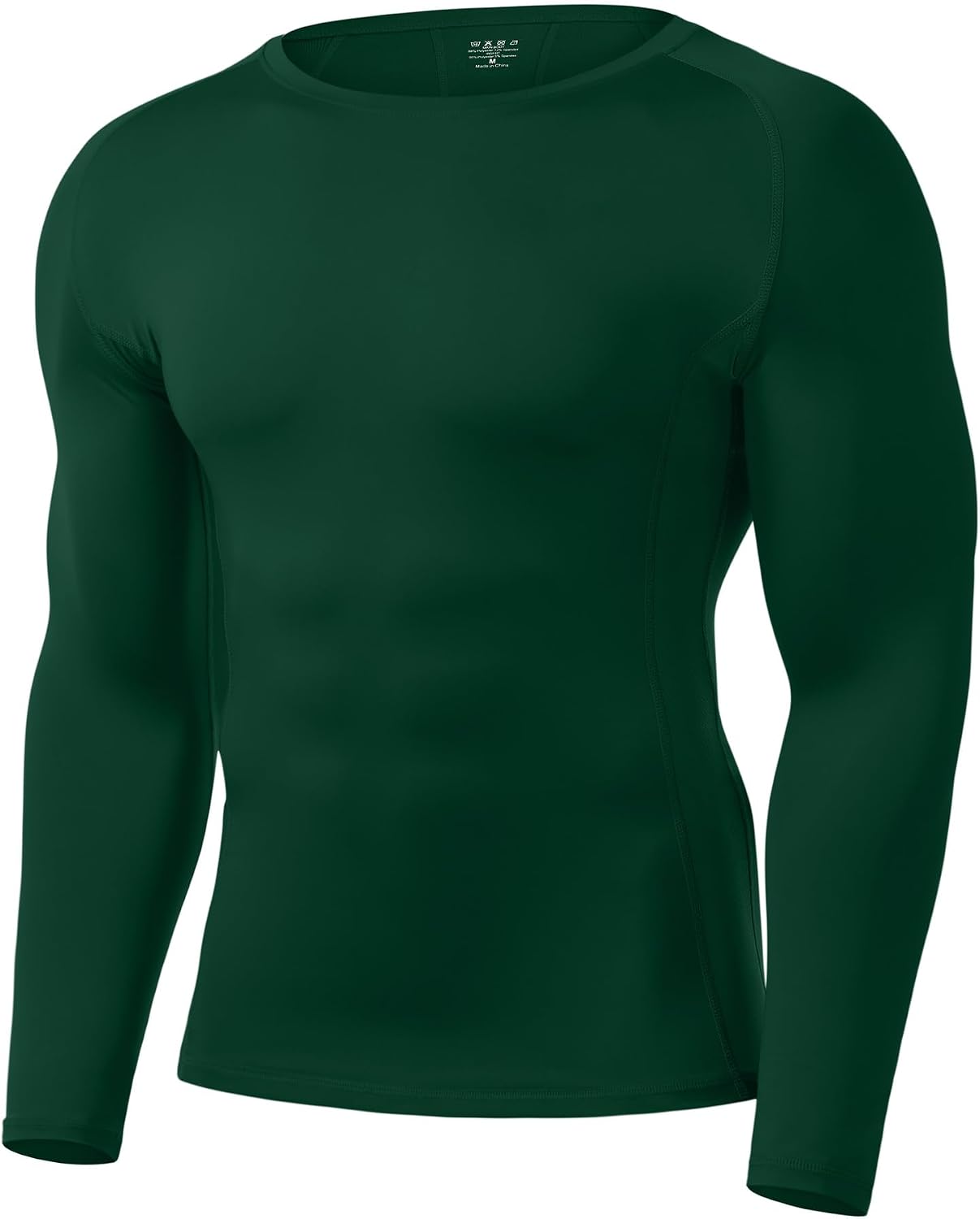 Runhit Men's Compression Long-Sleeve T-Shirt Athletic Compression Base Layer Cool Dry Workout Shirts Sports Running Tops