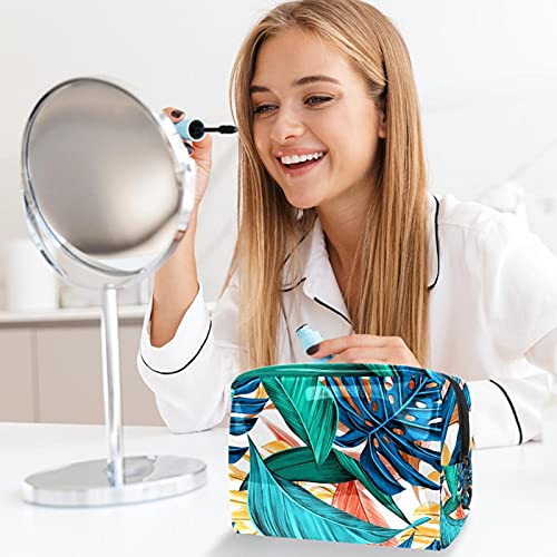 Cadeau idéal pour filles : trousse de toilette feuilles tropicales - 6
