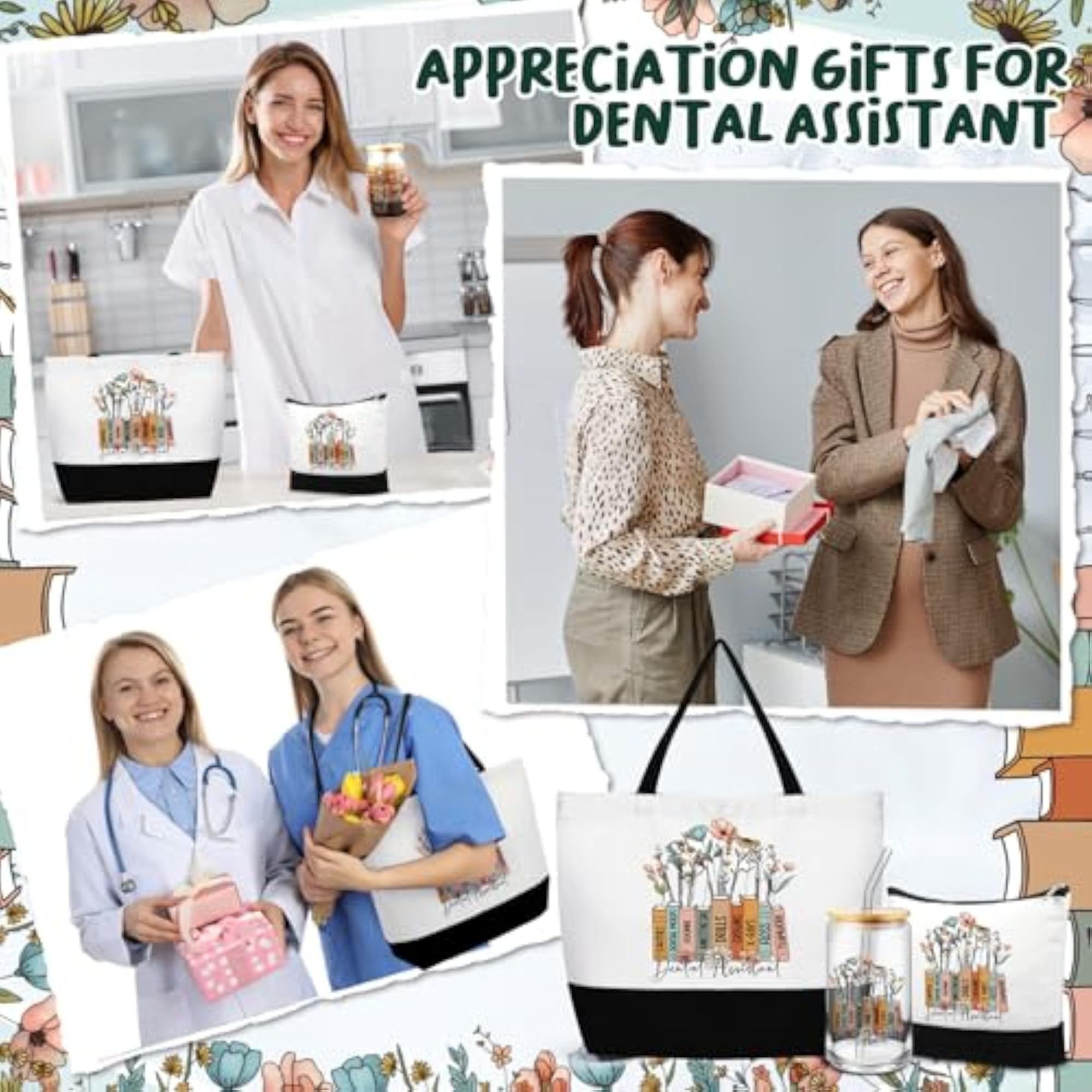 3 Pcs Housekeeping Appreciation Gifts Tote Bag Set