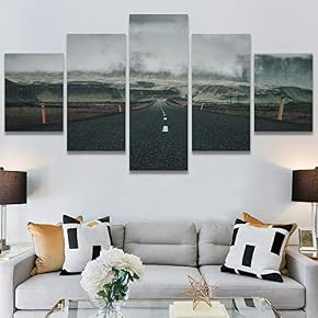 SIGNWIN 5 Panel Canvas Wall Art Modern Art...