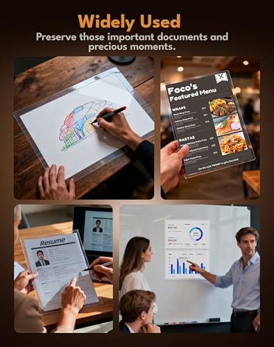 Image of Uinkit 4Mil Matte Legal Size Laminating Pouches, 8.5x14 Inches, 100Pack, Bubble-Free, Crystal Clear Thermal Laminating Sheets for Documents, Menus, Certificates & School /Office Use
