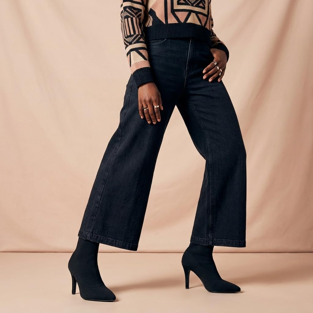 CUSHIONAIRE Women's Gipsee stretch knit Heel +Memory Foam - Image 8