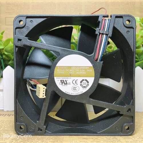 Ventilateur brushless 12cm DC48V 0.3A DD12038B48H à 4 broches pour serveur de communication