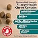 Vetnique DermaBliss Dog Allergy Chews for Seasonal Allergy Itch Relief, Skin & Gut Health with Probiotics and Omega 3 Blend - Advanced or Regular Strength (120ct, Advanced Strength Chews)