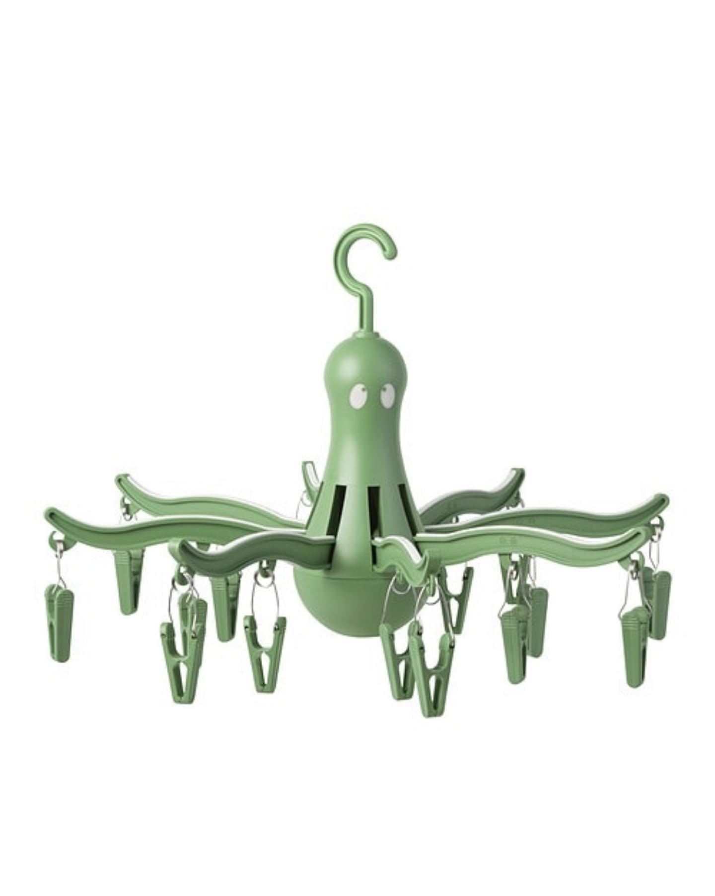 PRESSA IKEA Hanging dryer 16 clothes pegs, Green