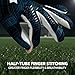 WVVOU Premium Adult Youth Goalkeeper Gloves Breathable High-Performance with 4+3mm Sticky Grip Latex Palm Including Guantes De Portero (BlackBlue, 8)