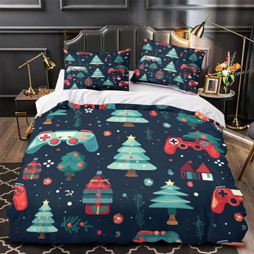 Linge de lit super king size en microfibre douce avec fermeture éclair invisible