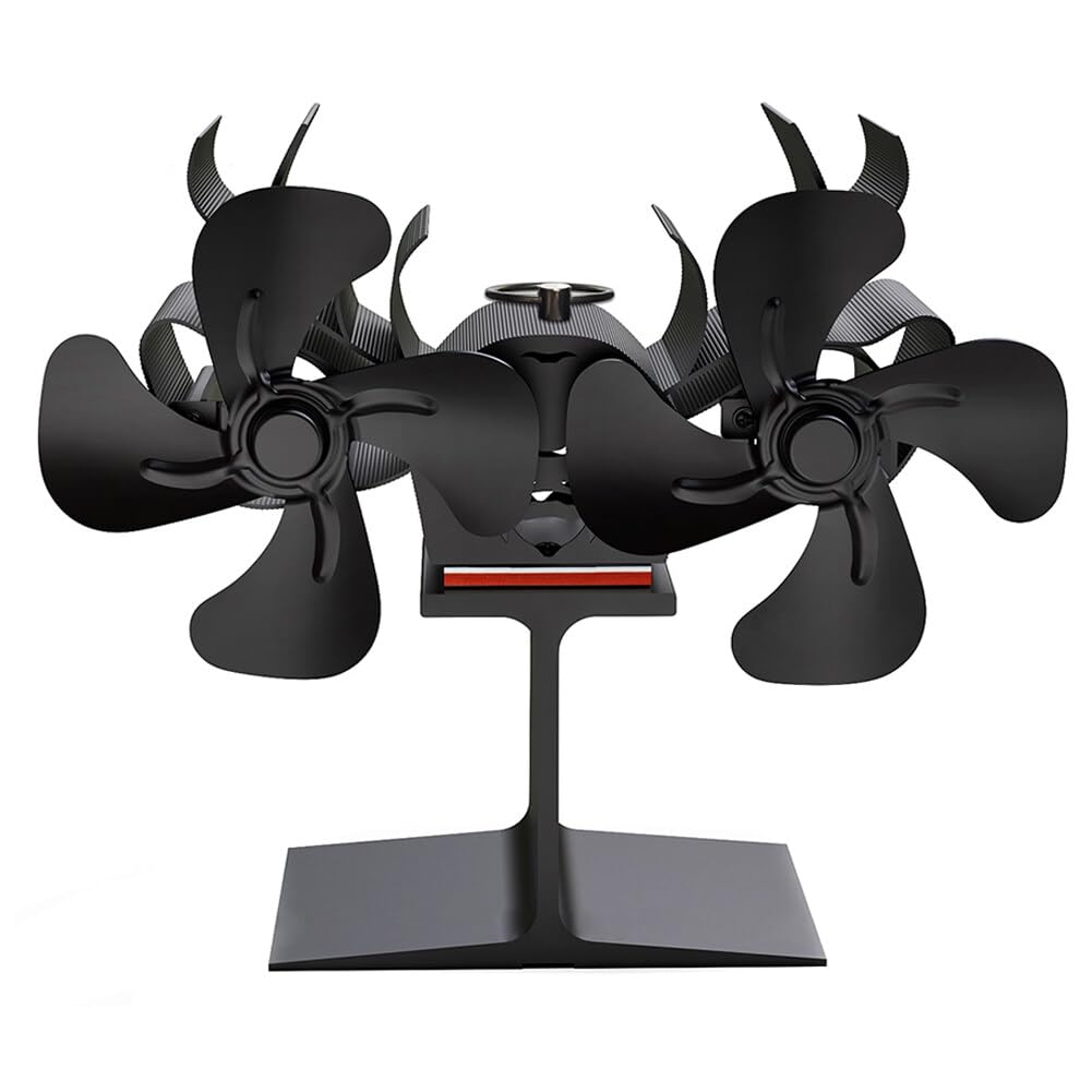VBESTLIFE ventilateur de brûleur à bois Ventilateur de cheminée à 4