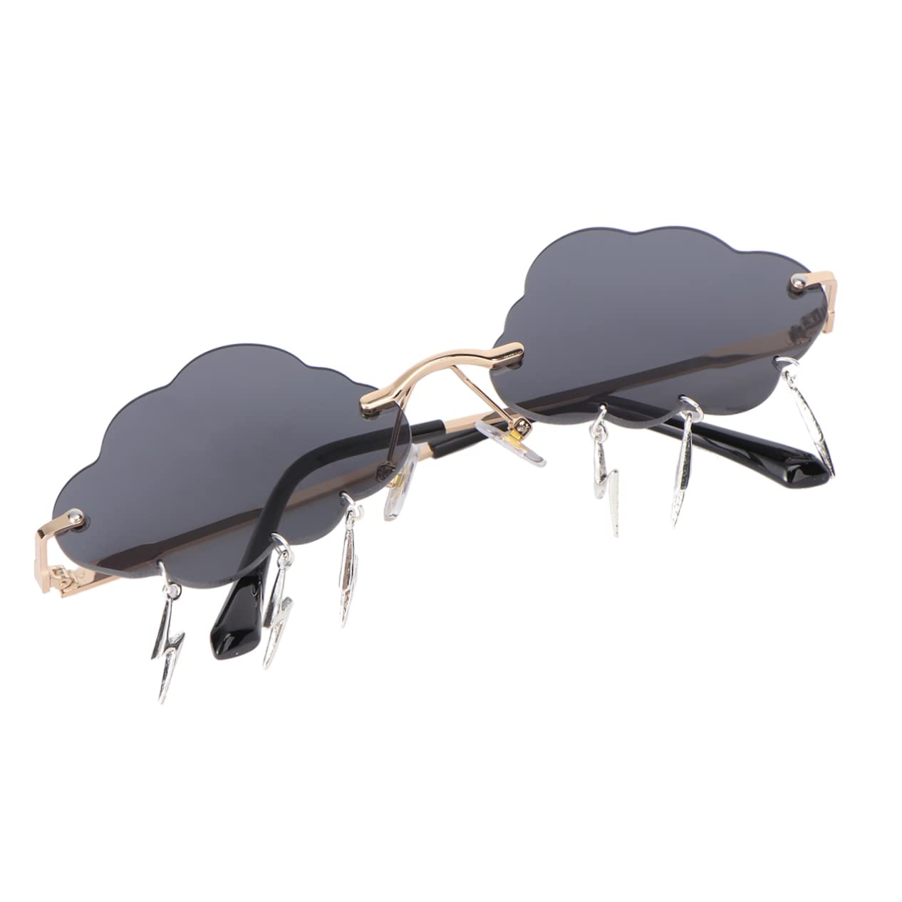TOGEVAL 1 Pair Cloud Sunglasses Specila Glasses Cloud Shaped Shades Party Cloud Glasses Rimless Glasses Luxury Sunglasses Lovely Glasses Cloud Tear Sunglasses Funny Glasses Unique Glasses