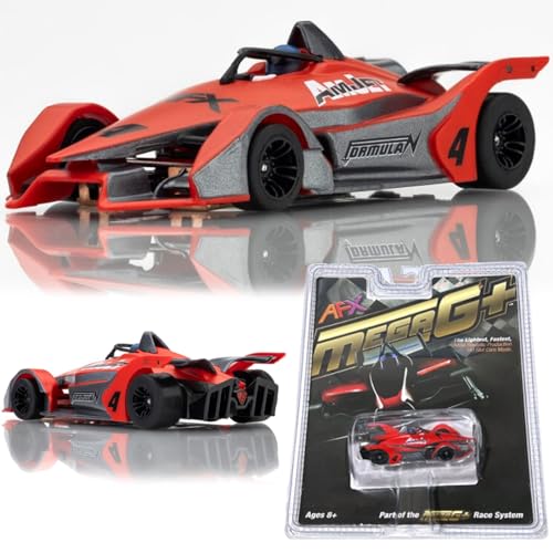 AFX 22066 Mega-G+ Formula N #4 Red/Grey HO Slot Car
