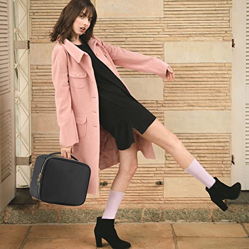 Travel Makeup Bag Makeup Organizer Bag Travel Train Case Portable Cosmetic Artist Storage Bag With Adjustable Dividers For Cosmetics Makeup Brushes, Black #TOP1