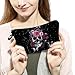 Livel lhood Floral Skull Cosmetic Bag for Women Cute Makeup Bag for Purse Travel Toiletry Zipper Pouch for Girls Women Families Friends Sisters Gifts Floral Skull Makeup Bag for Her