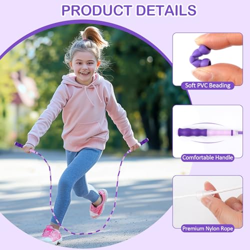 image for PEASUG Jump Rope, Adjustable Jump Ropes, Tangle Free Jumping Rope, Seg