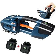 Portable Electric Strapping Machine with 2 Batteries JDC 13mm to 16mm Automatic Packaging Tool for PET PP Belt
