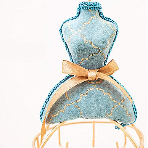 LA HUATE Gilding Peacock Blue Jewelry Display Mannequin jewelry Stand