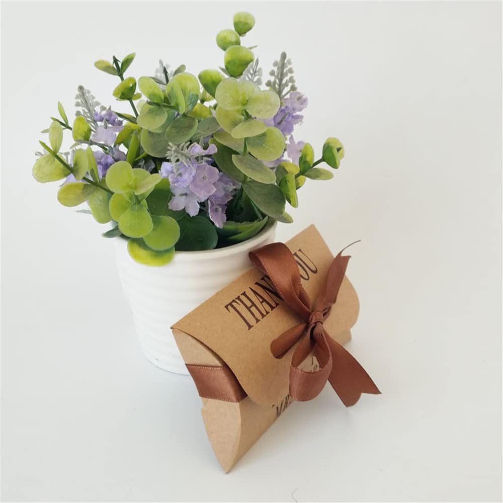 Pudełka na upominki ślubne vintage papierowe pudełko na cukierki pudełko na prezent w kształcie poduszki na wieczór panieński baby shower przyjęcie urodzinowe 25 szt