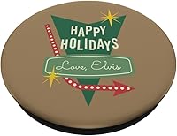 Vista 2 de Elvis Presley Oficial Happy Holidays Love, Elvis PopSockets intercambiable PopGrip