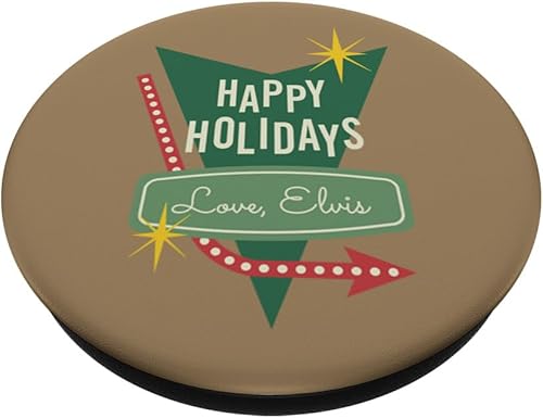 Miniatura 2 de Elvis Presley Oficial Happy Holidays Love, Elvis PopSockets intercambiable PopGrip