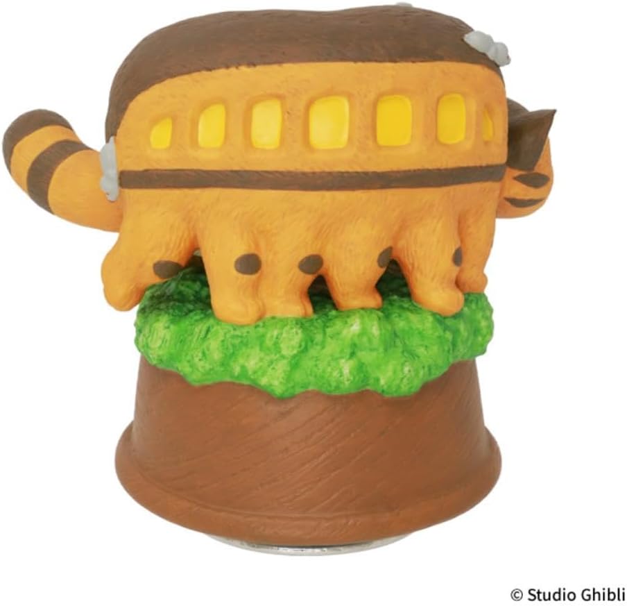 Sekiguchi 403554 Studio Ghibli My Neighbor Totoro Porcelain Music Box, Cat Bus, On Tree, One Size