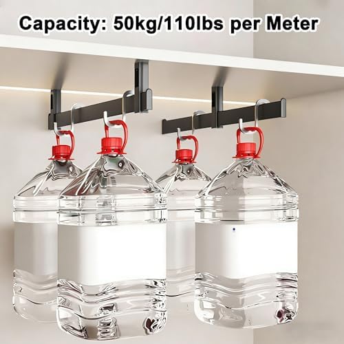 Adjustable Metal Wardrobe Rods, 2 Pack, 10-40 Inch Closet Hanging Bar with Mounting Bracket, Durable Aluminum Alloy Clothes Pole for Home & Commercial Use (38 in/96.5 cm)