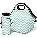 Kaptron Lunch Bag, Thick insulated Lunch Tote Lunch Box Bag with Shoulder Straps and Bottle Holder/Cover for adults, women, girls, school children - Suitable for Travel, Picnic, Office (Large)