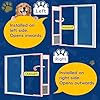 Large Dog Door for Sliding Glass Door,Openable Pet Door for Sliding Glass Doors，All-Metal Framed & Panel & Lock,Adjustable 75 7/8" to 81" Slider Height -Large