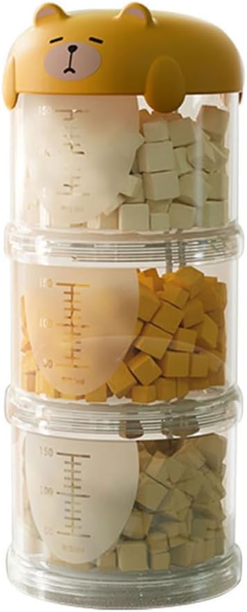 Pet Treats Storage Box,Visible Tiered Pet Treat Storage Box with Cartoon Design Cover for Dry Food and Accessories Feeding Accessories