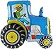 Produktbild Toyland Blauer 31-Zoll-Traktor Geformter Folie-Ballon (CS140) [Spielzeug]