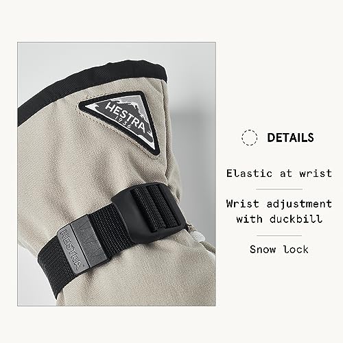Hestra Unisex Powder Gauntlet Mitt, Windproof, Leather Everyday Winter Wear, Alpine Skiing Mitten for Men & Women4